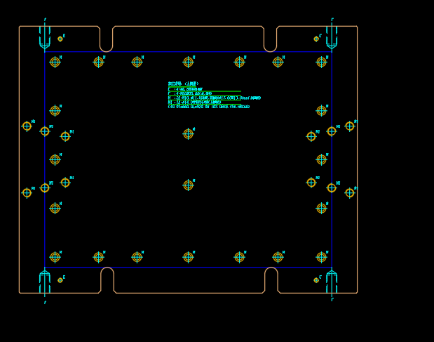 笔记本C面金属外壳制造复合下料模具设计图