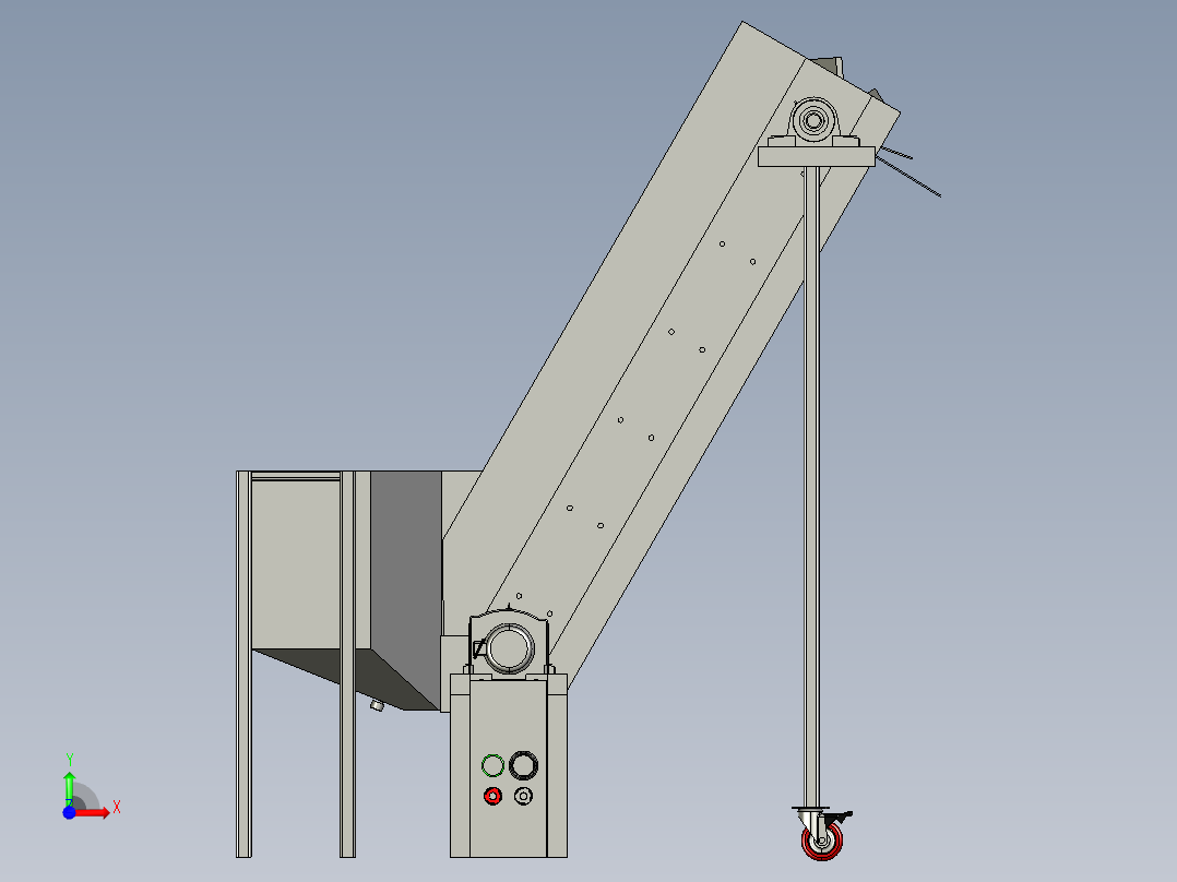 上料提升机前视图