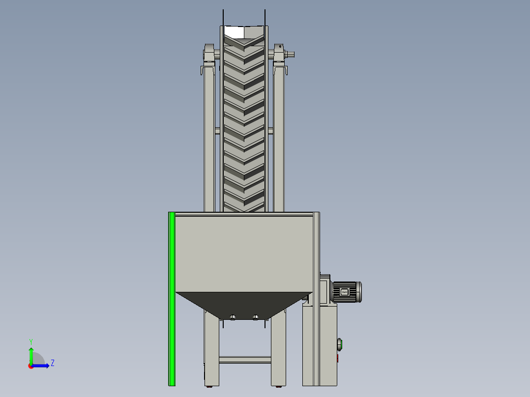 上料提升机左视图