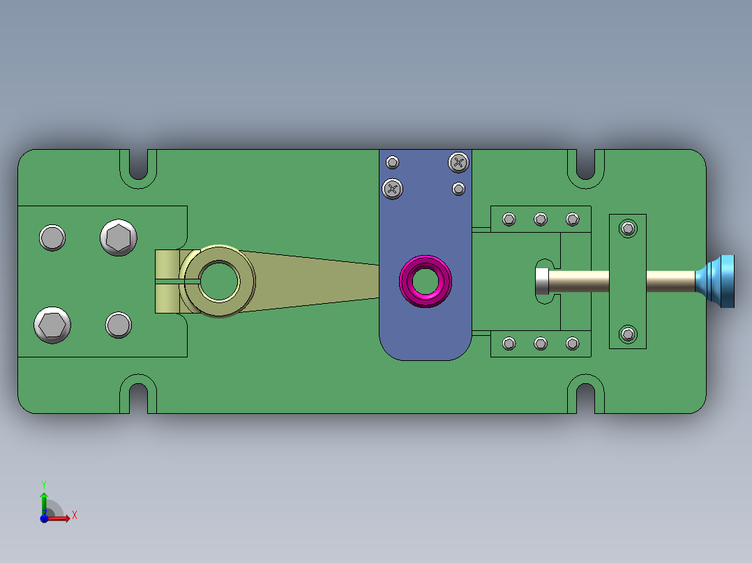 连杆的工工艺规程及钻、铰Ф10H9孔的夹具设计前视图