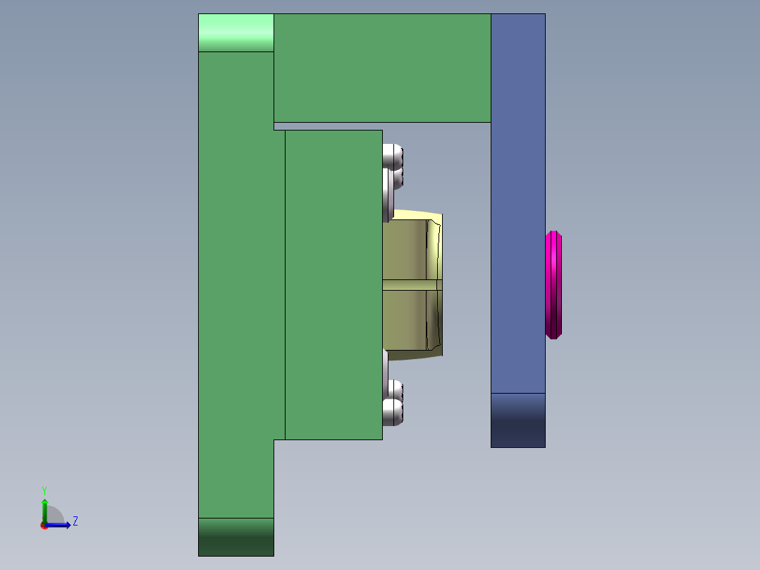 连杆的工工艺规程及钻、铰Ф10H9孔的夹具设计左视图