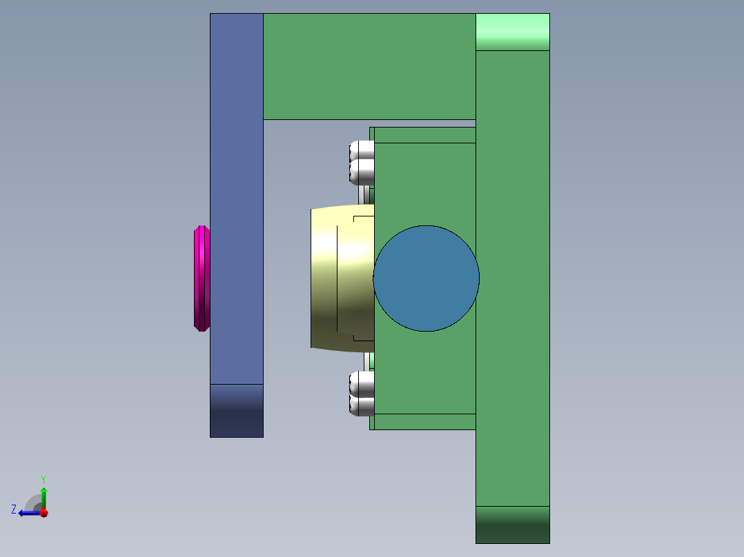 连杆的工工艺规程及钻、铰Ф10H9孔的夹具设计右视图