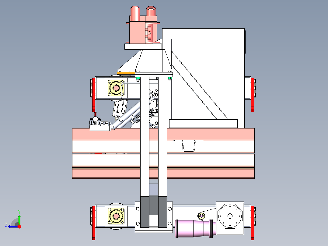 汽车焊接龙门右视图