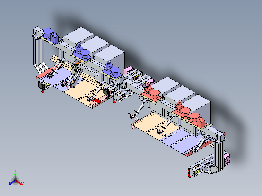 汽车焊接龙门正等轴测图