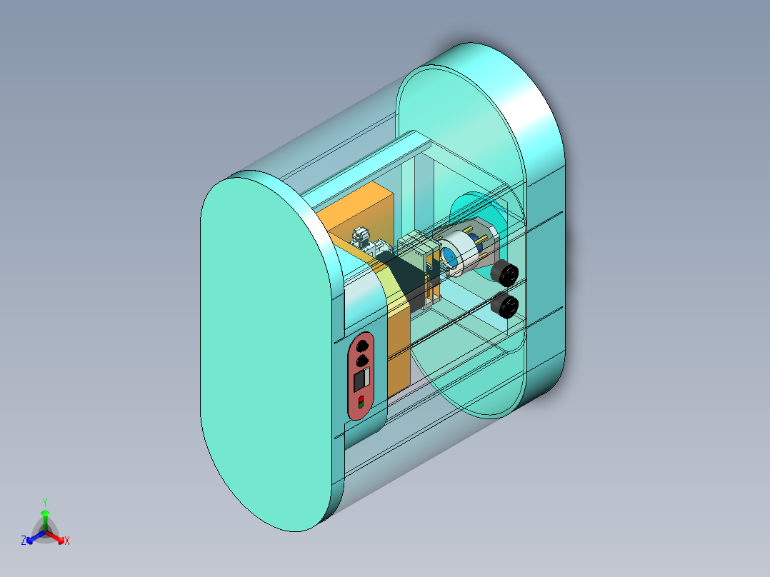高精度镜片摩擦清洗机三维设计3D