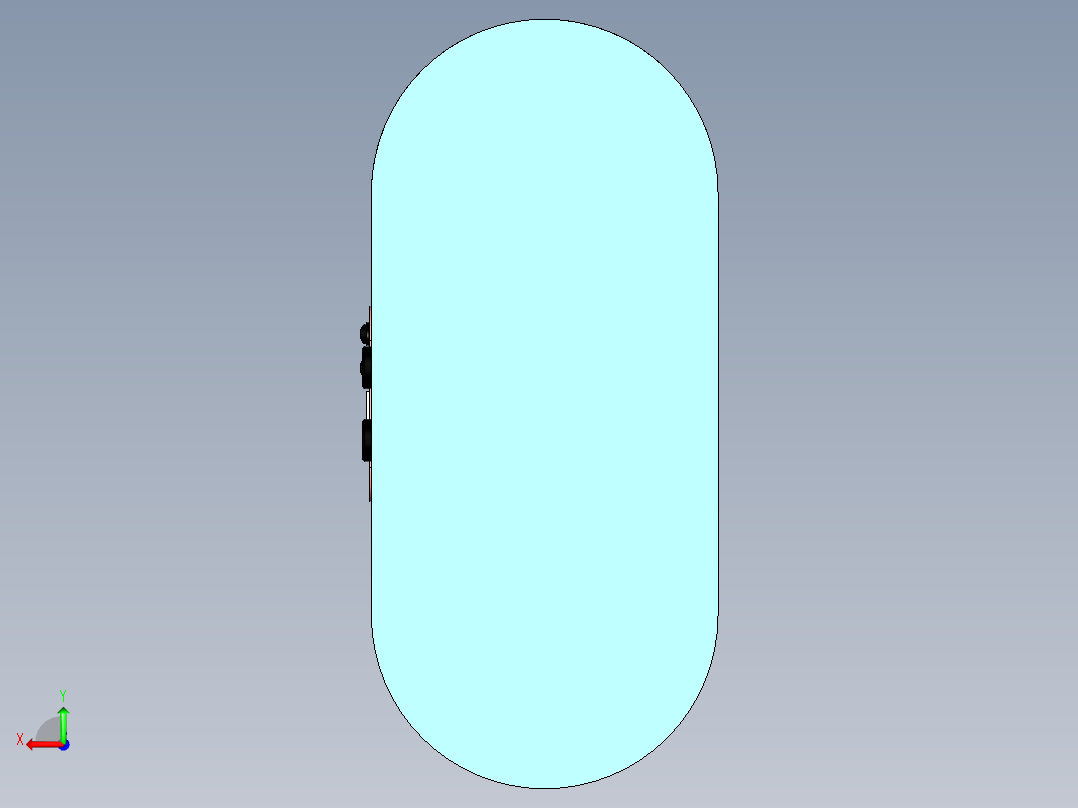 高精度镜片摩擦清洗机三维设计3D后视图