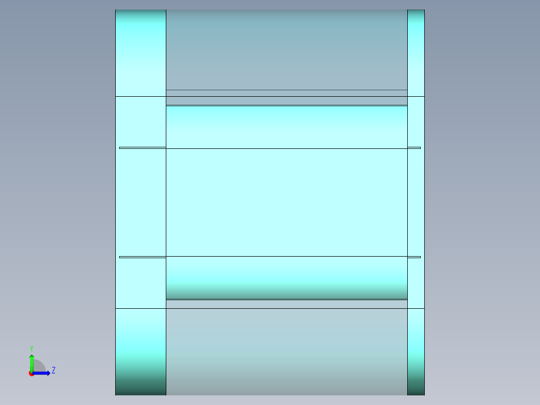 高精度镜片摩擦清洗机三维设计3D左视图