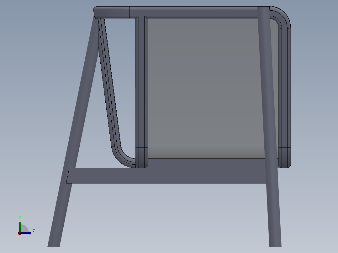 A0003233-扶手椅柚木藤椅左视图