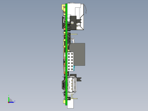PCB模型左视缩略图