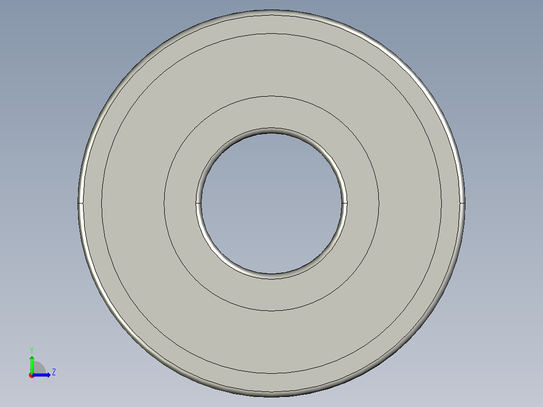 轴承B608ZZ左视图