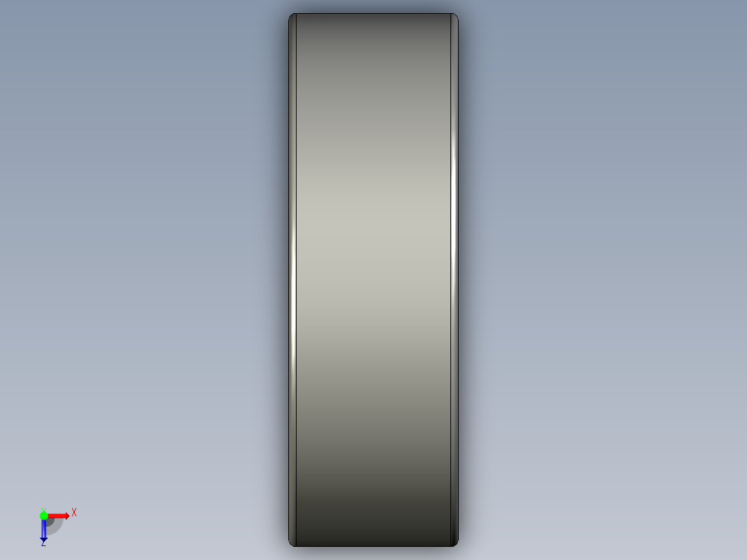 轴承B608ZZ俯视图