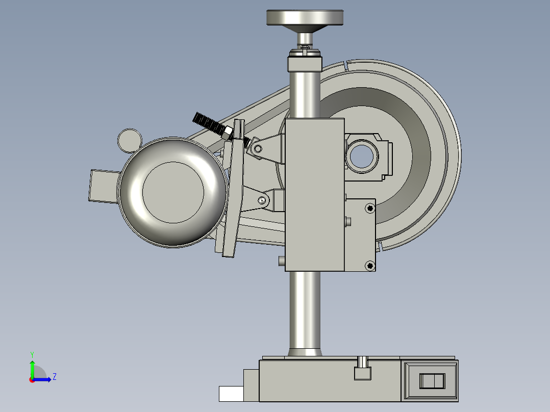 冲床装配图左视图