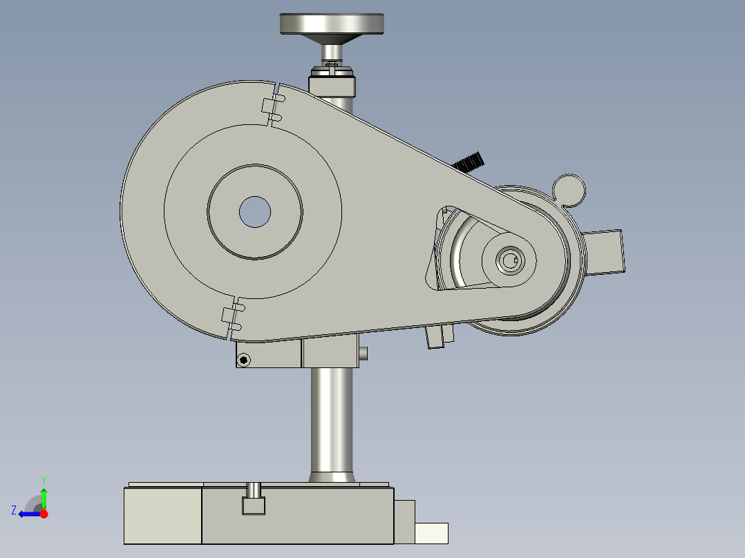 冲床装配图右视图