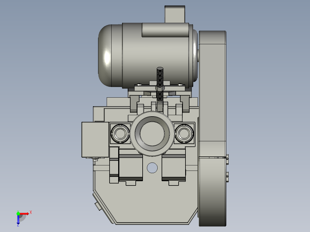 冲床装配图俯视图