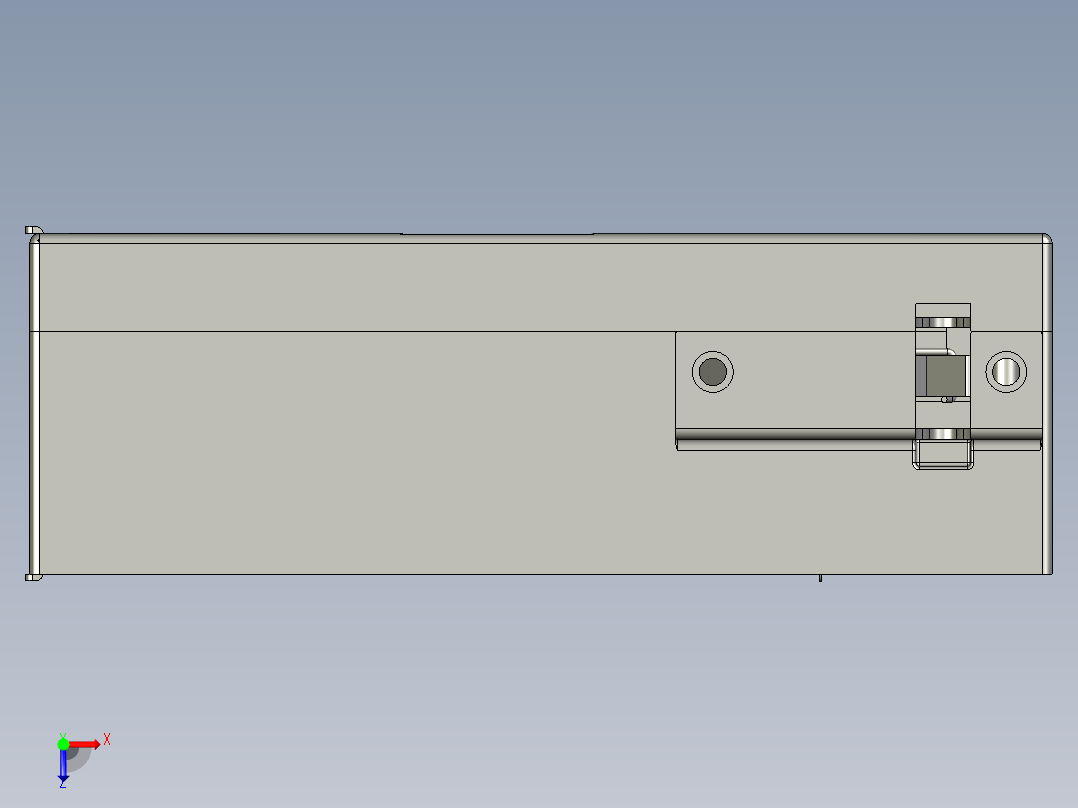 蓝牙锁机械驱动结构设计俯视图