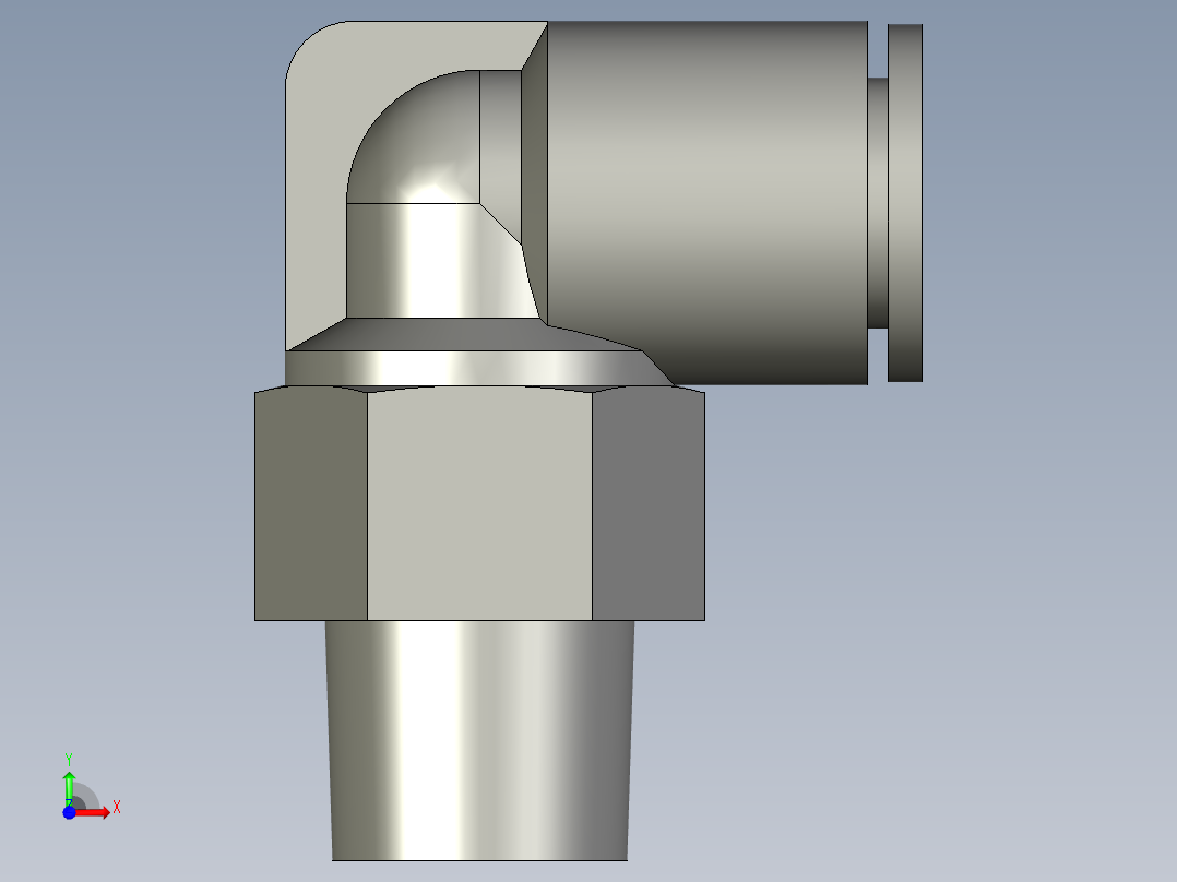 KQ2L10-02AS-快速接头-SMC前视图