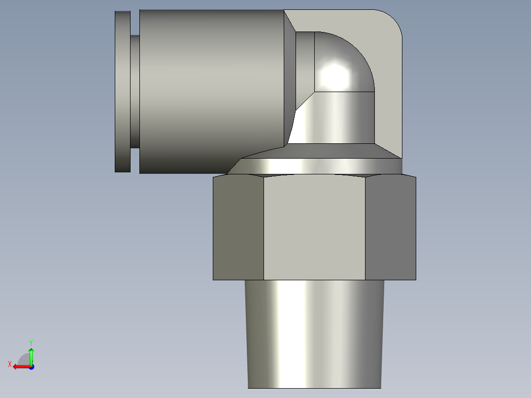 KQ2L10-02AS-快速接头-SMC后视图