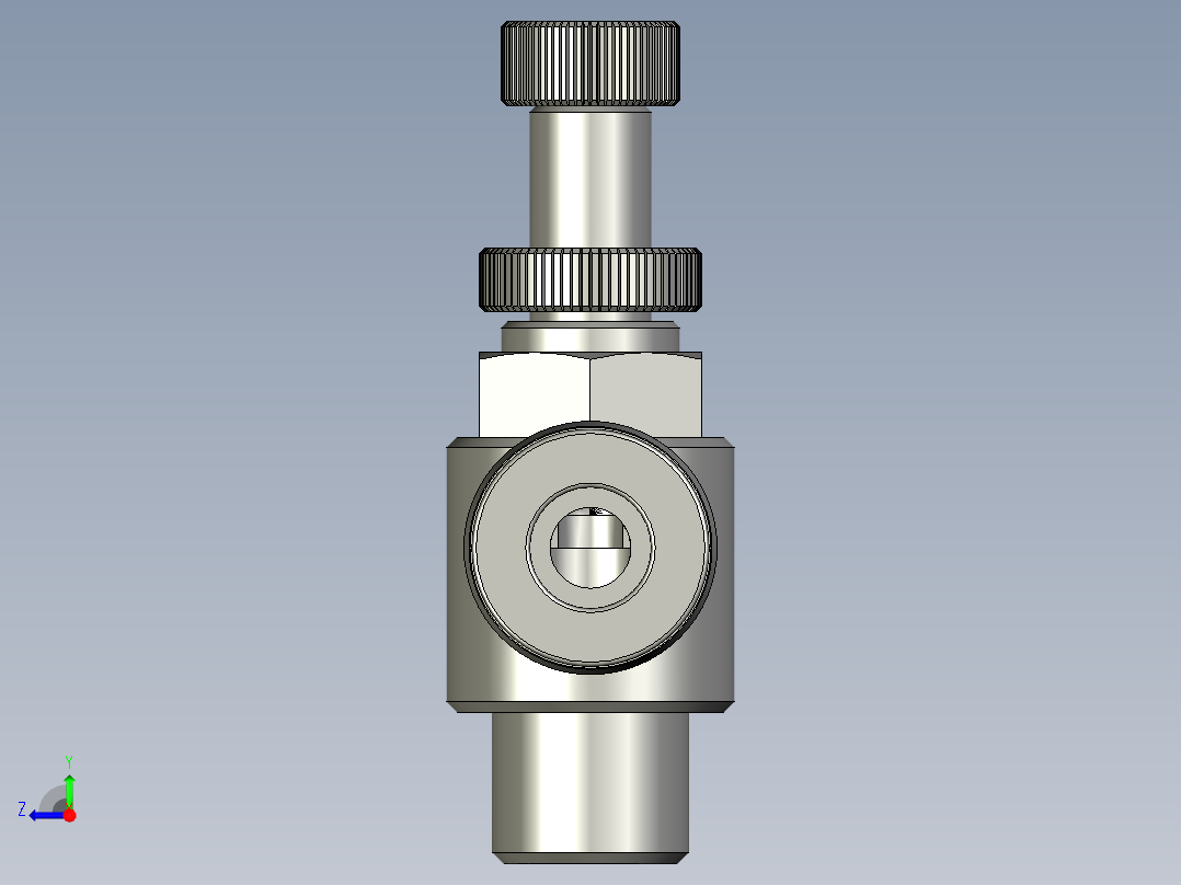 PSL601A8分之一节流阀a右视图