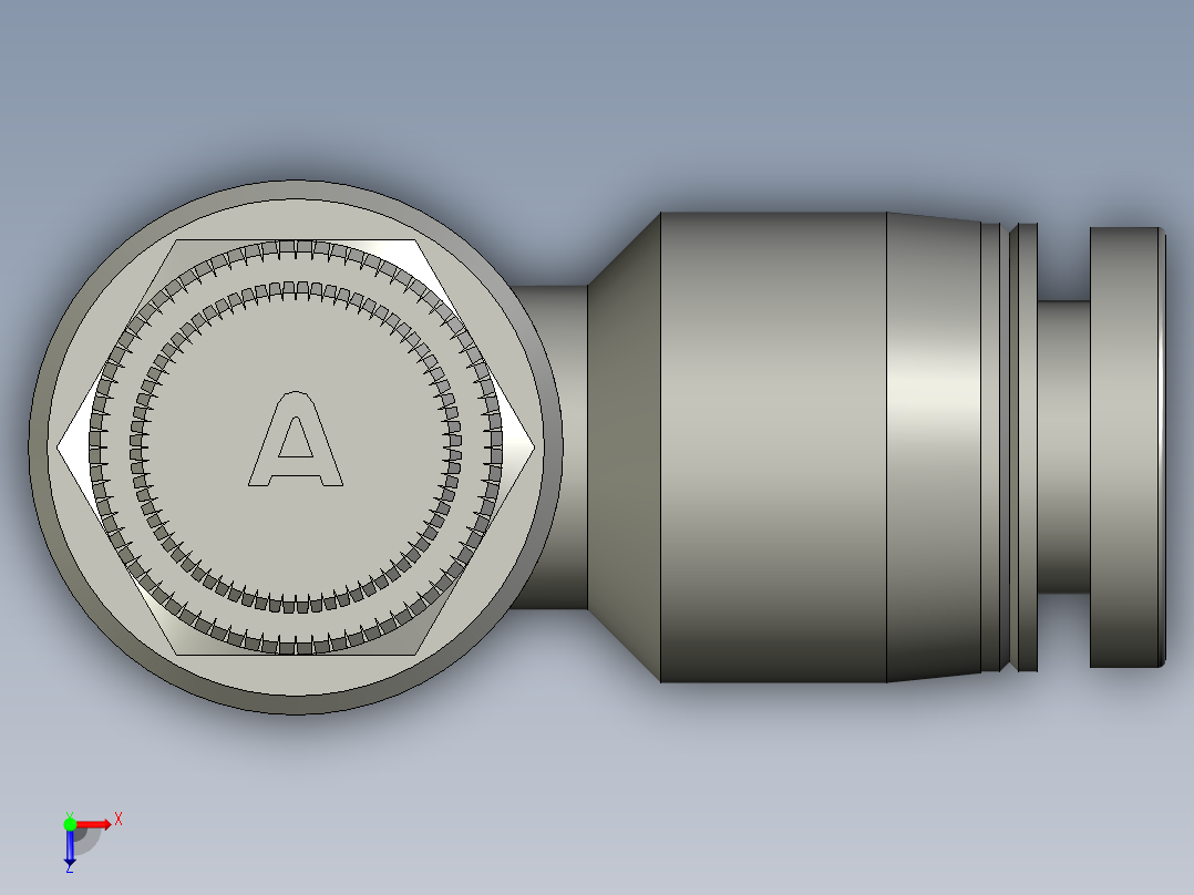 PSL601A8分之一节流阀a俯视图