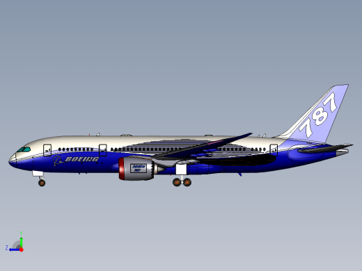 波音787梦幻客机右视缩略图