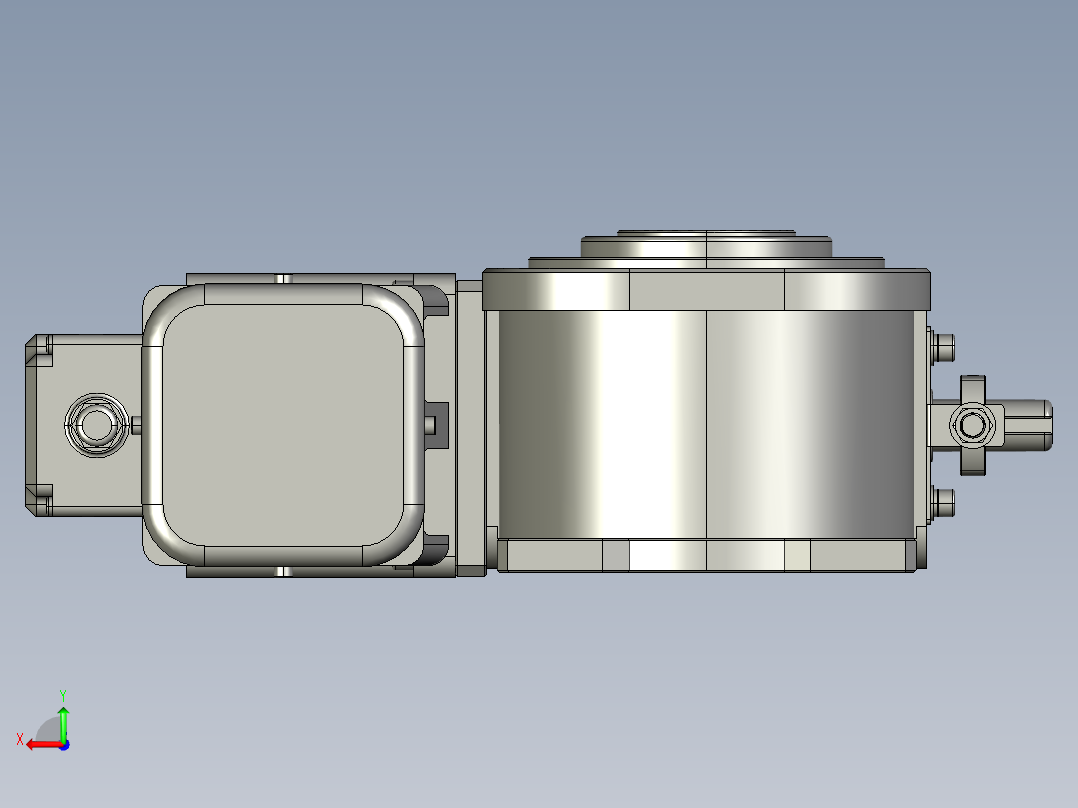 凸轮分割器ER-RU110DA英锐水平直联式右侧JY后视图