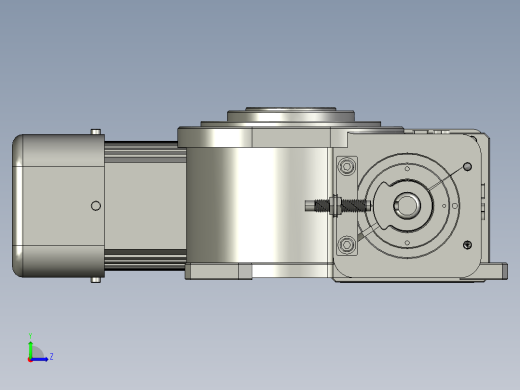 凸轮分割器ER-RU110DA英锐水平直联式右侧JY左视缩略图