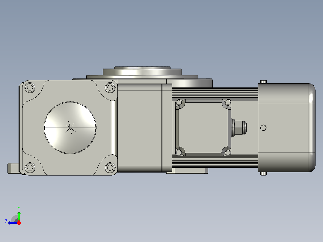 凸轮分割器ER-RU110DA英锐水平直联式右侧JY右视图