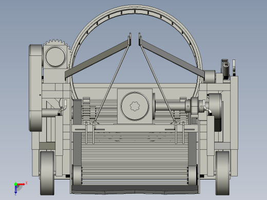 灌带收集机液压搂膜俯视缩略图