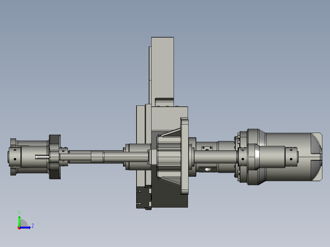 框架式油压机左视图