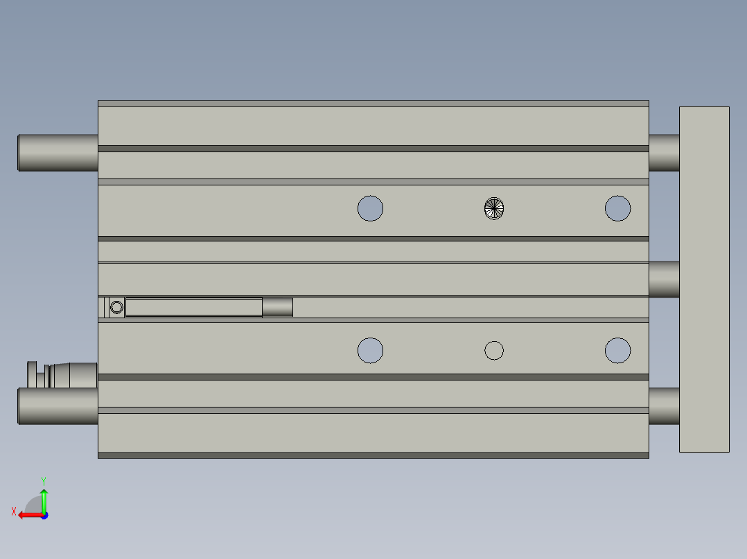 气缸TCL12x60S(0)+(CS1-G-2)后视图