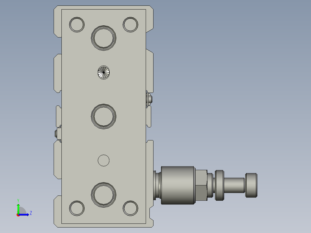 气缸TCL12x60S(0)+(CS1-G-2)左视图