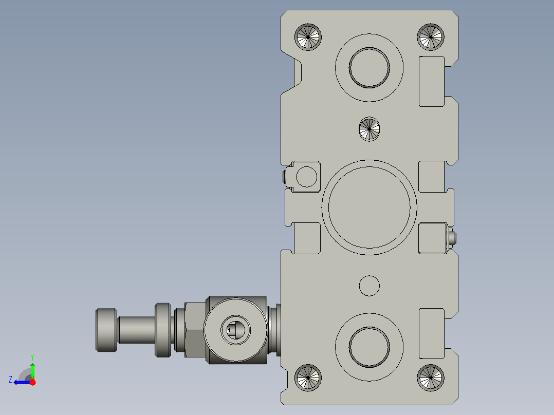 气缸TCL12x60S(0)+(CS1-G-2)右视图