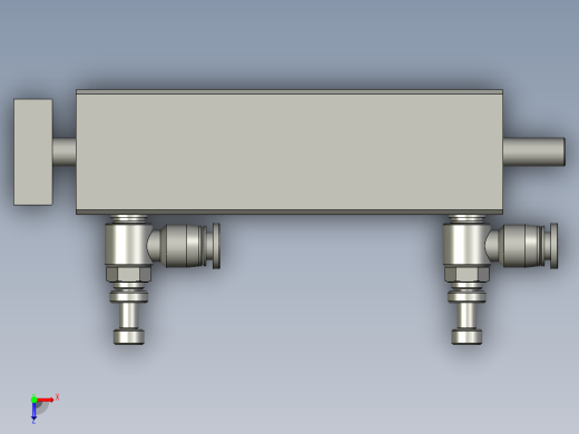 气缸TCL12x60S(0)+(CS1-G-2)俯视缩略图
