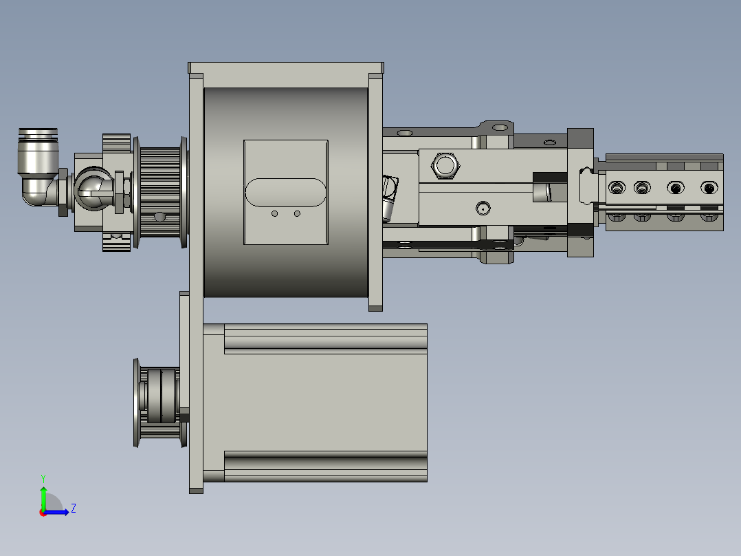 2018SOLIDWORKS1201破铝箔旋转机构左视图