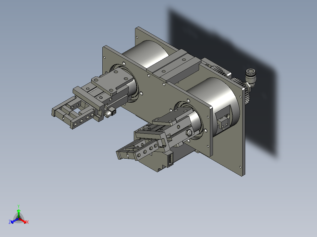 2018SOLIDWORKS1201破铝箔旋转机构正等轴测图