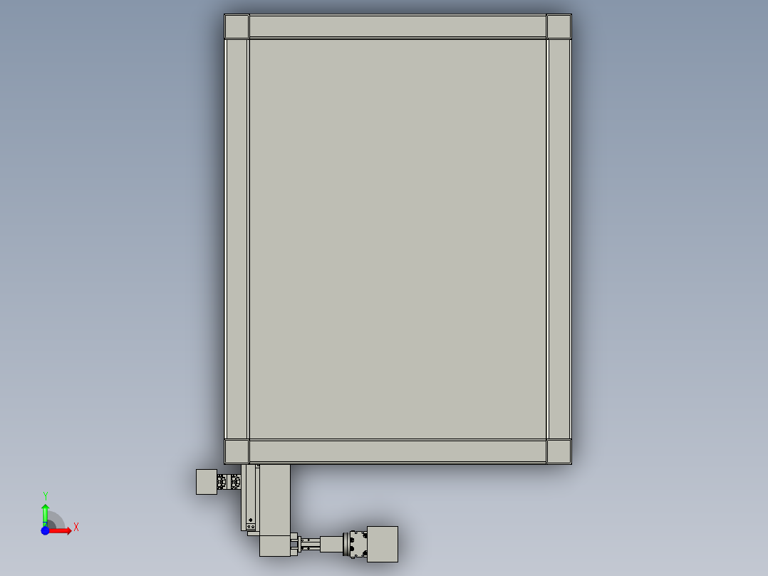 弹簧导向器上料总成前视图