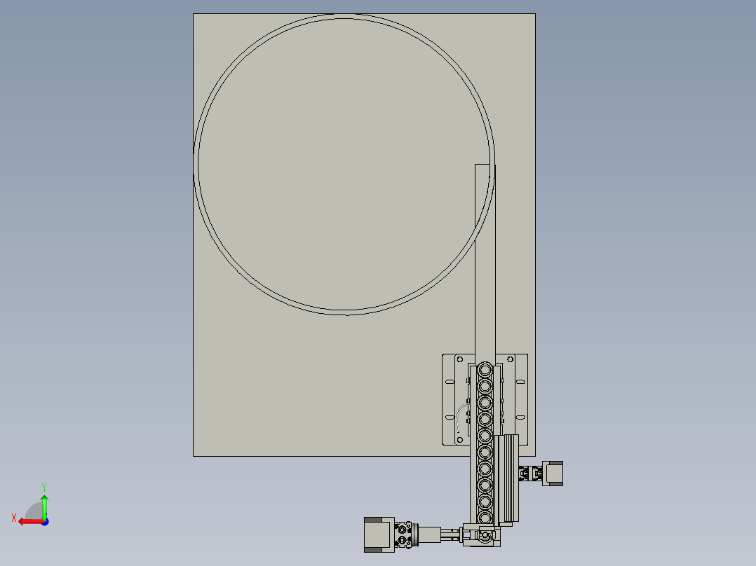 弹簧导向器上料总成后视图
