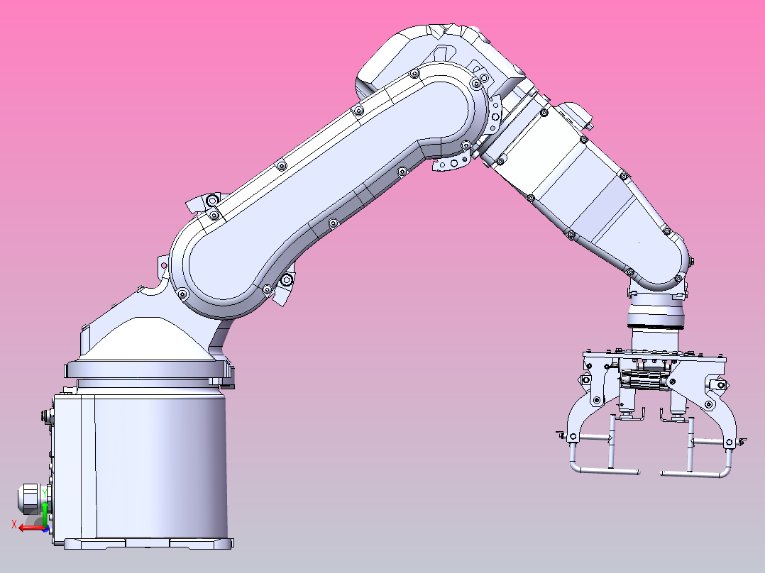 码垛机械手后视图