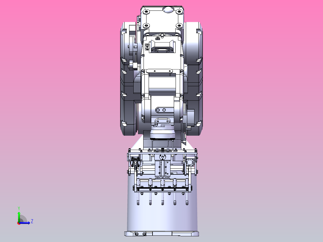 码垛机械手左视图