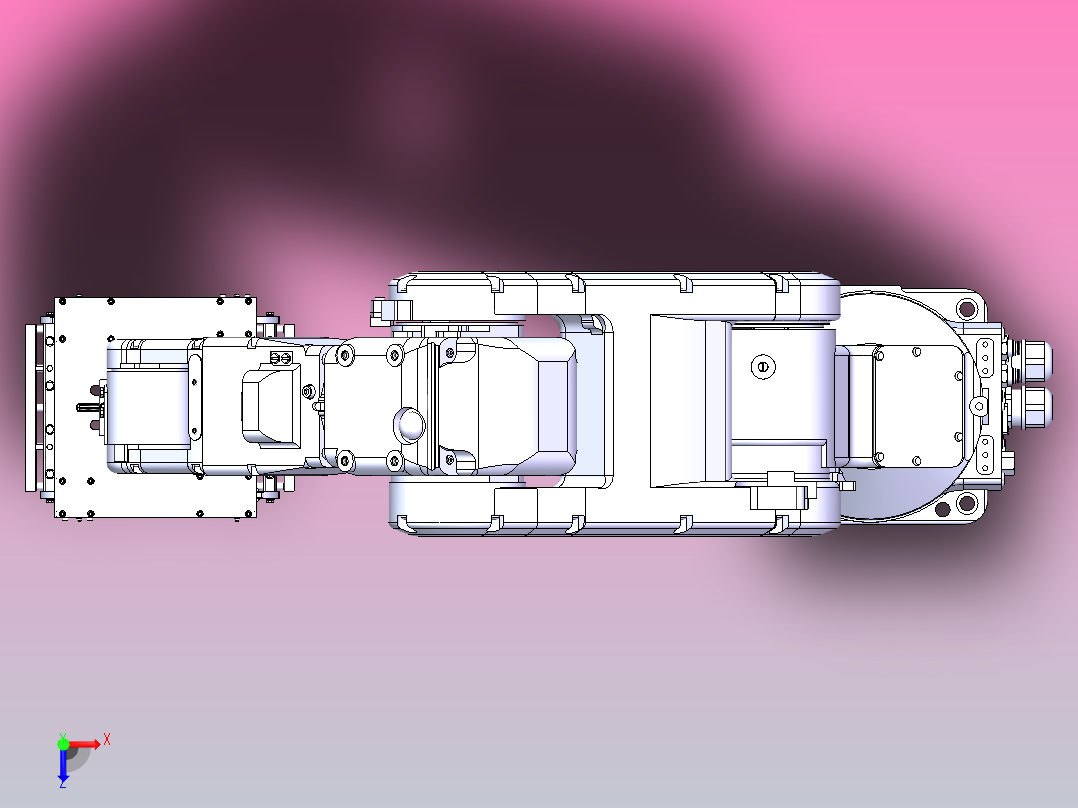 码垛机械手俯视图