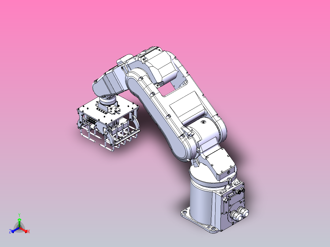 码垛机械手正等轴测图