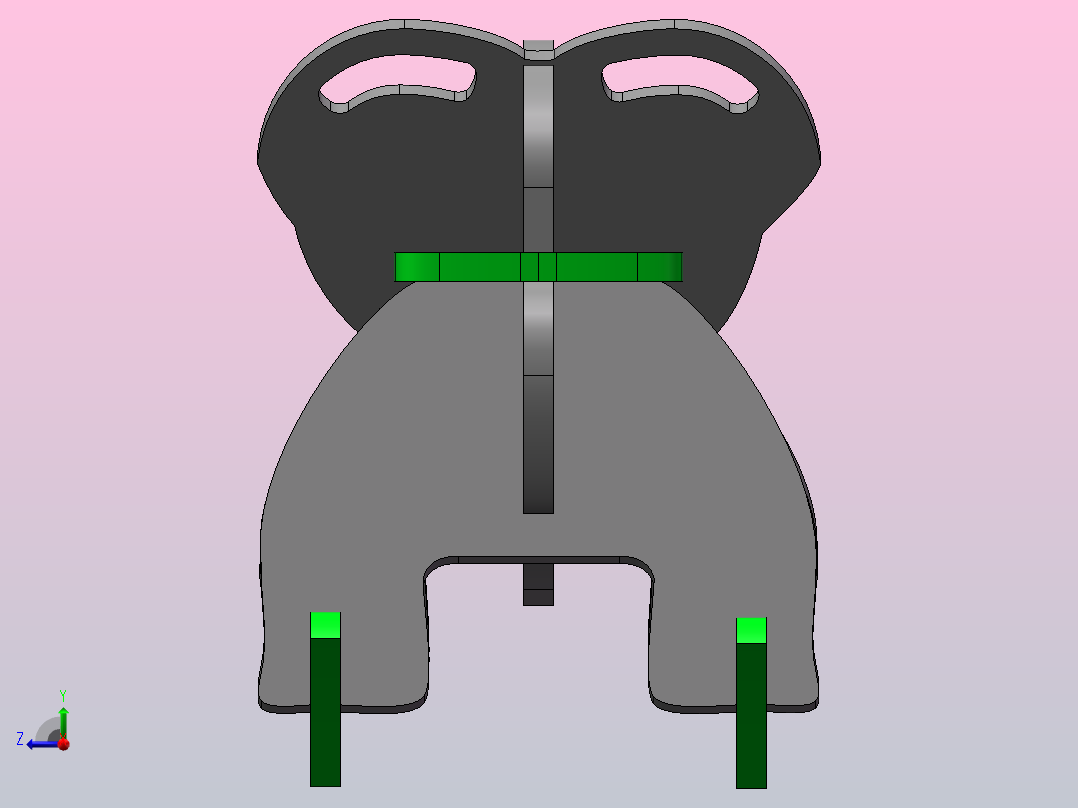 大象木马摇摇椅右视图