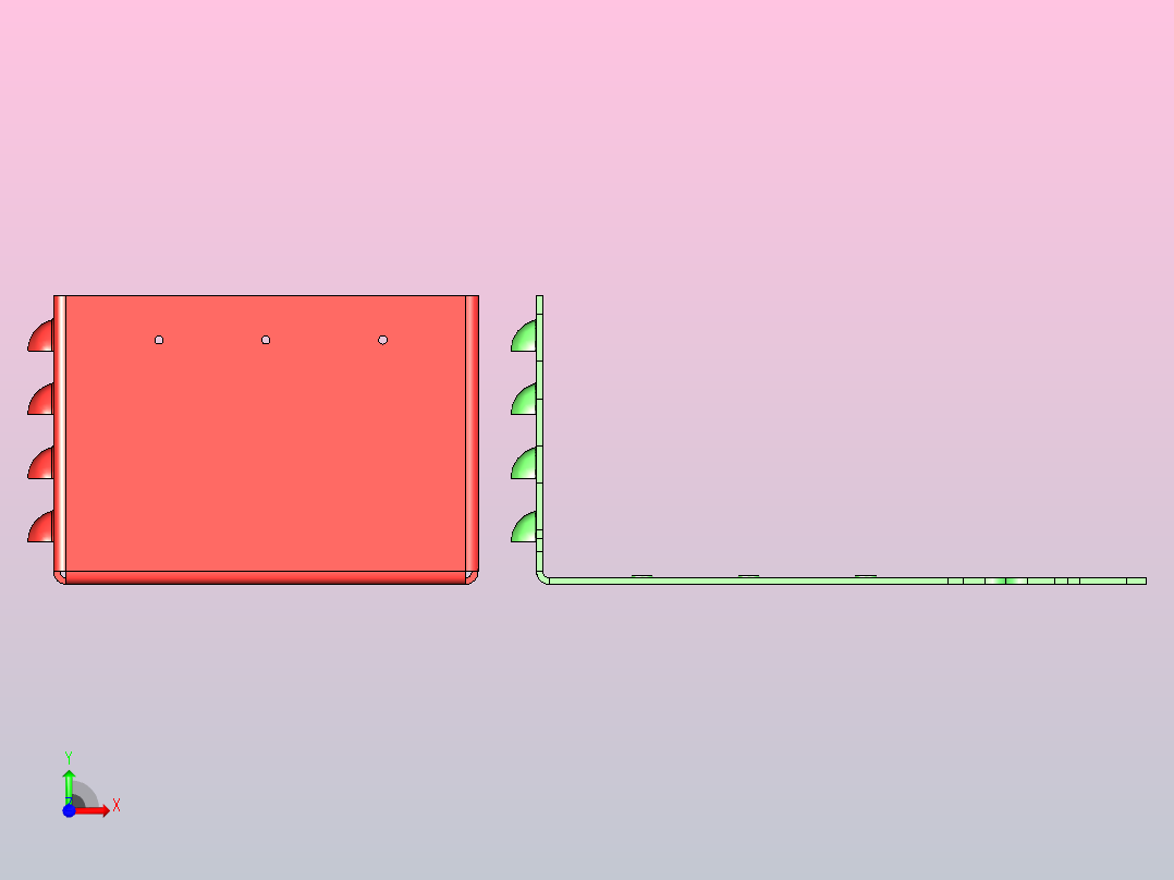钣金箱子、溢流阀前视图