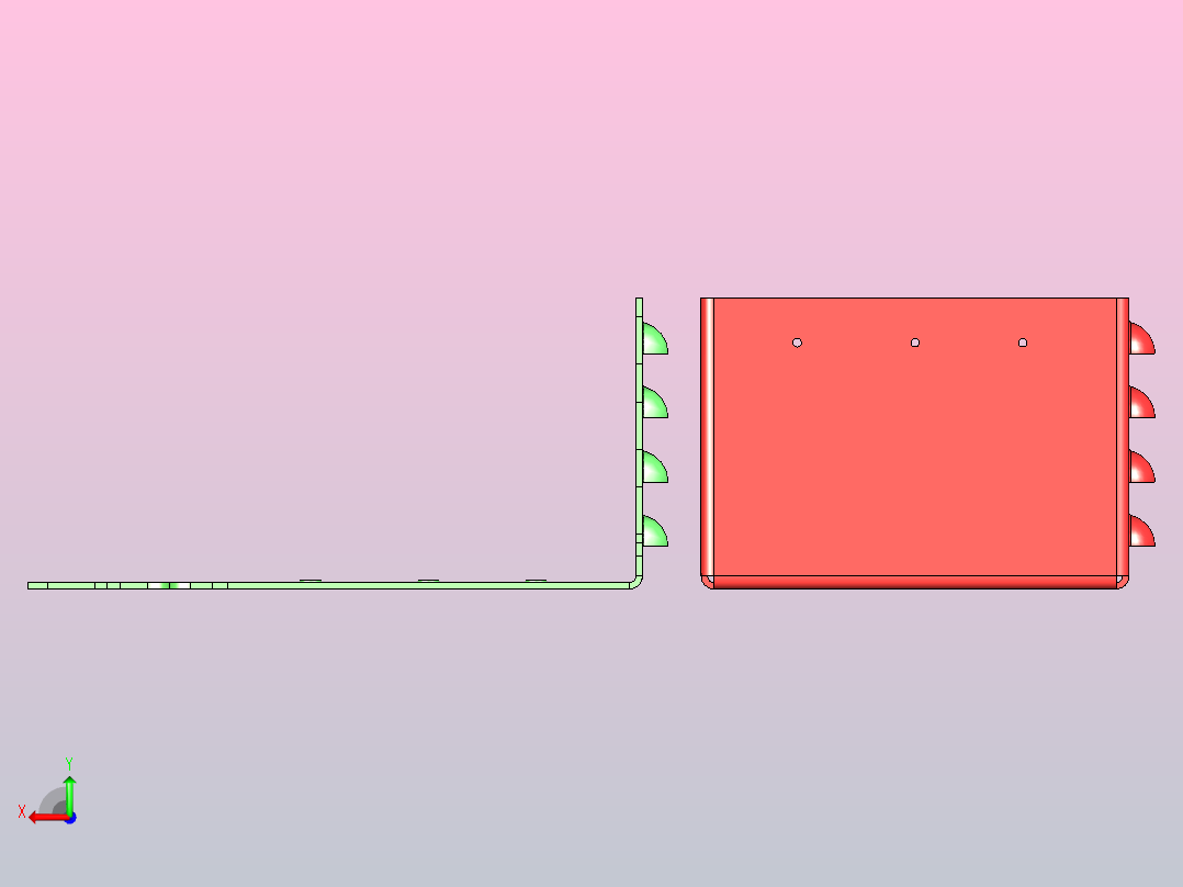 钣金箱子、溢流阀后视图
