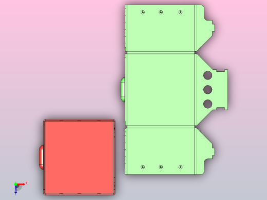 钣金箱子、溢流阀俯视缩略图