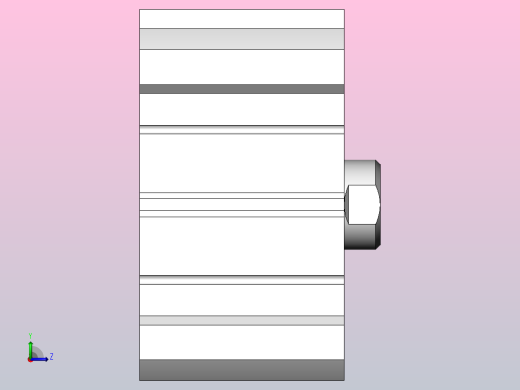 气缸CQ2A100-15D左视缩略图