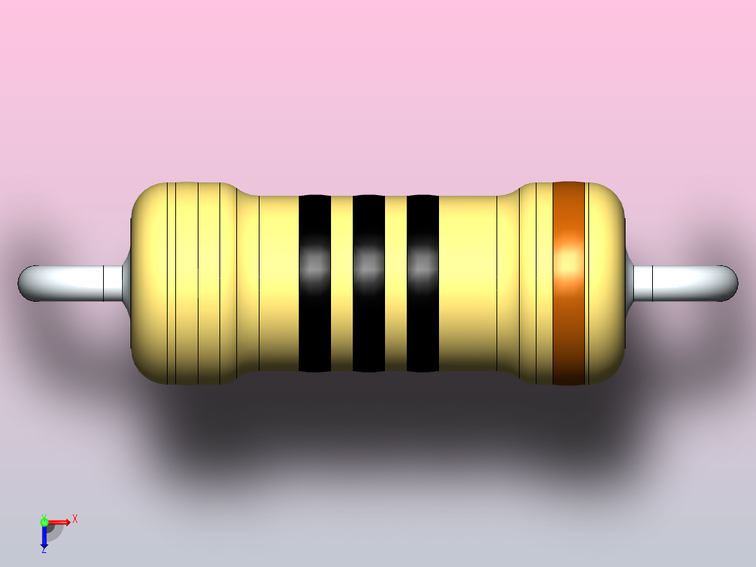 电阻器组RES_AH_W_R_%俯视图