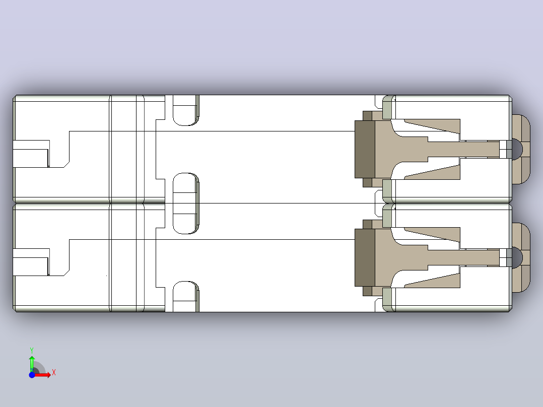 NB5-63N 1P&amp;N小型断路器三维模型202307前视图