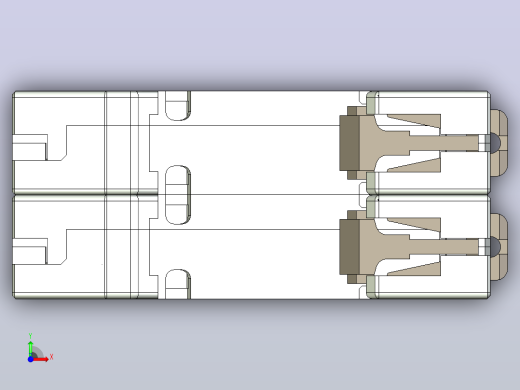 NB5-63N 1P&amp;N小型断路器三维模型202307前视缩略图