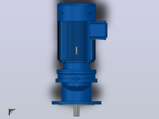 RXF77法兰轴伸式安装斜齿轮减速机RX77-Y1.5-4P-90L-M1-0°-Φ250俯视缩略图
